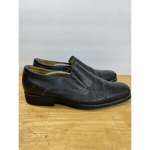 Sandro Moscoloni 17741LV Brazilian Black Leather Slip-on Dress Loafer Size 13